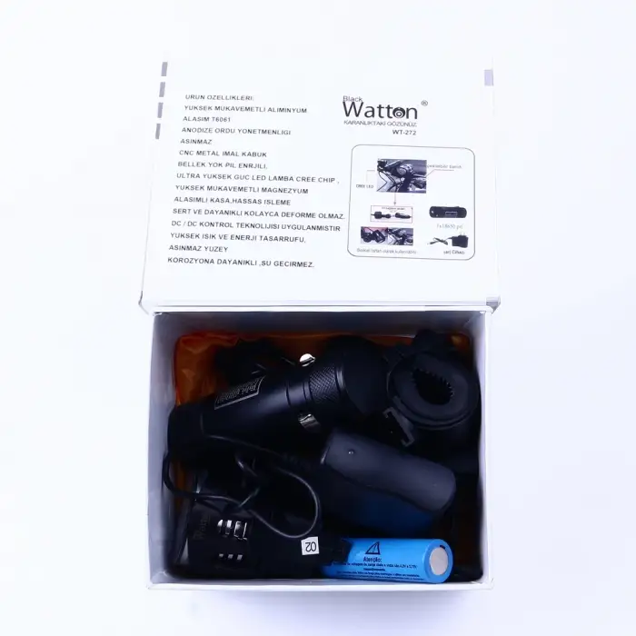 Black Wt-272-profesyonel Bisiklet Lambası