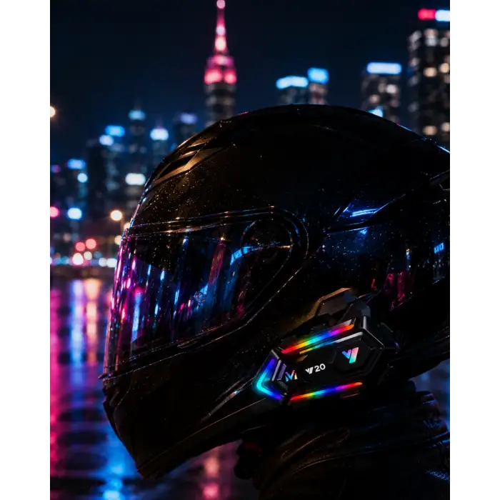 Bluetooth 5.3 Motosiklet Kask Intercom Gürültü Engelleyici Su Geçirmez Kulaklık