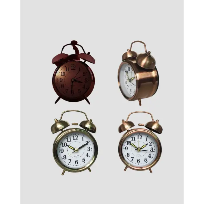 Bronz Metal Masa Saati