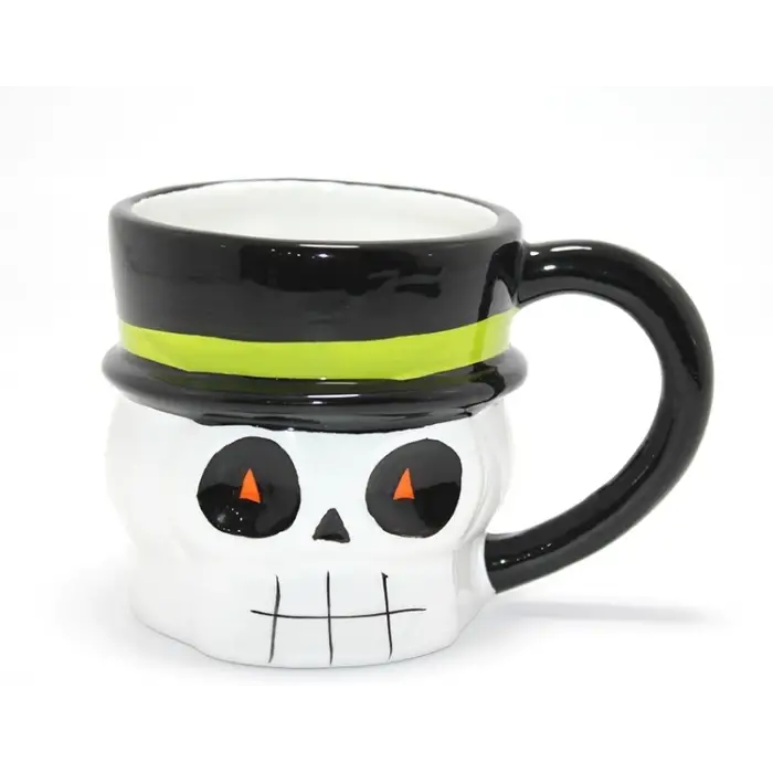 Centilmen İskelet Figürlü 3d Kabartmalı Kupa Bardak Alk4898