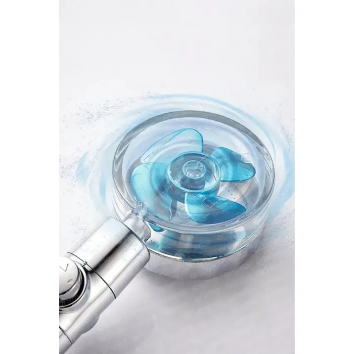 Duş Başlığı Turbo Pervaneli Serinletici Tasarım