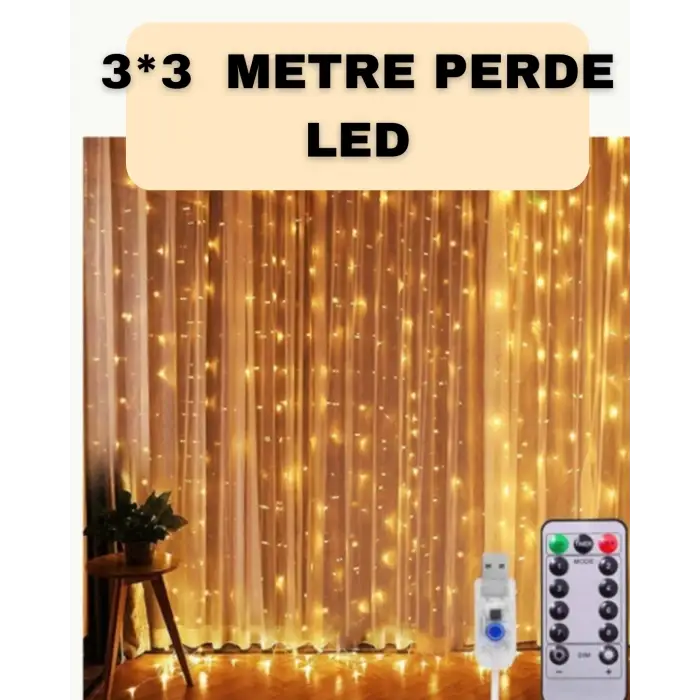 İç ve Dış Mekan Perde LED – Bahçe, Balkon ve Veranda İçin