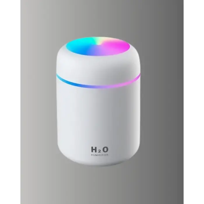 LED Işıklı Sessiz Masaüstü Nemlendirici – 3 Buhar Modu