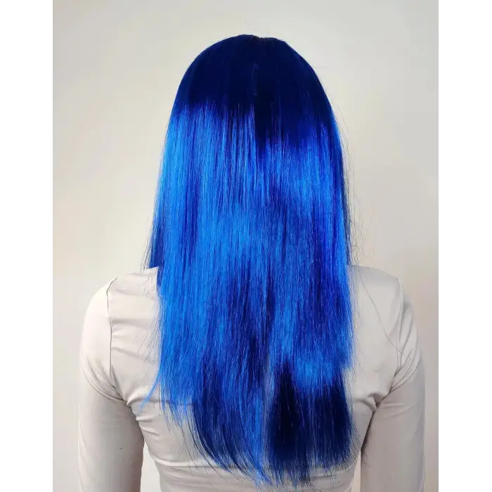 Mavi Renk Uzun Parti Peruğu (5047)