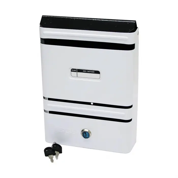 METAL BEYAZ POSTA KUTUSU (5047)