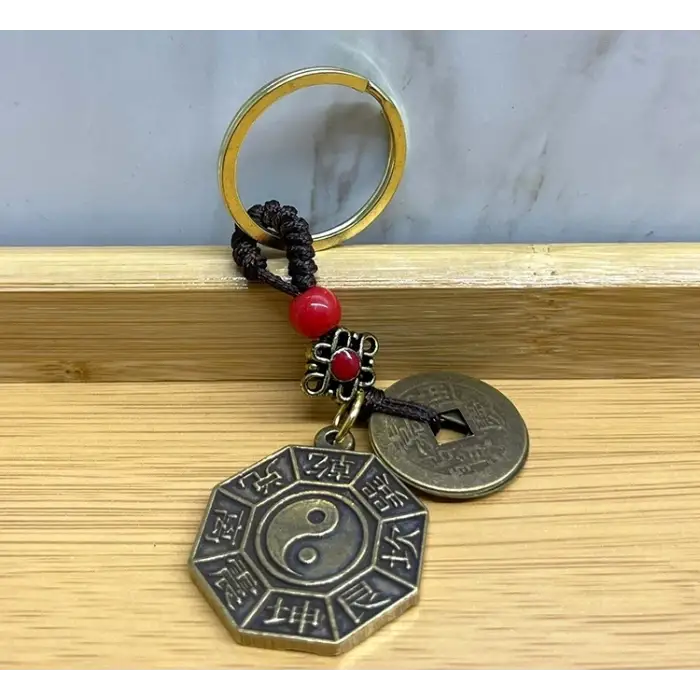Metal Yin Yang Anahtarlık Alk4457