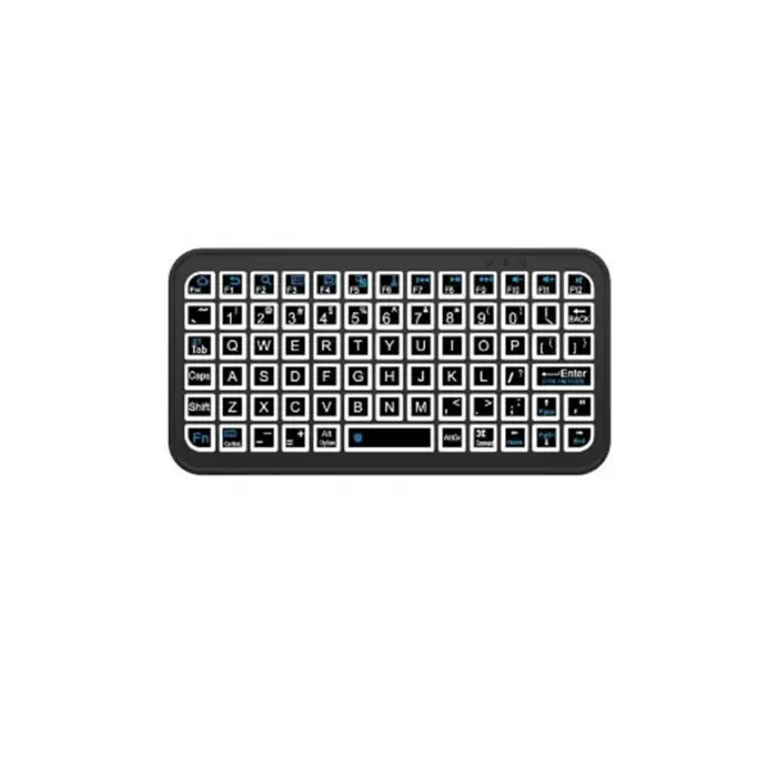 Mini Klavye Smarttv Işıklı Bluetooth Kablosuz Televizyon Ps3 Dizüstü Tabletler Ve Telefonlar İçin