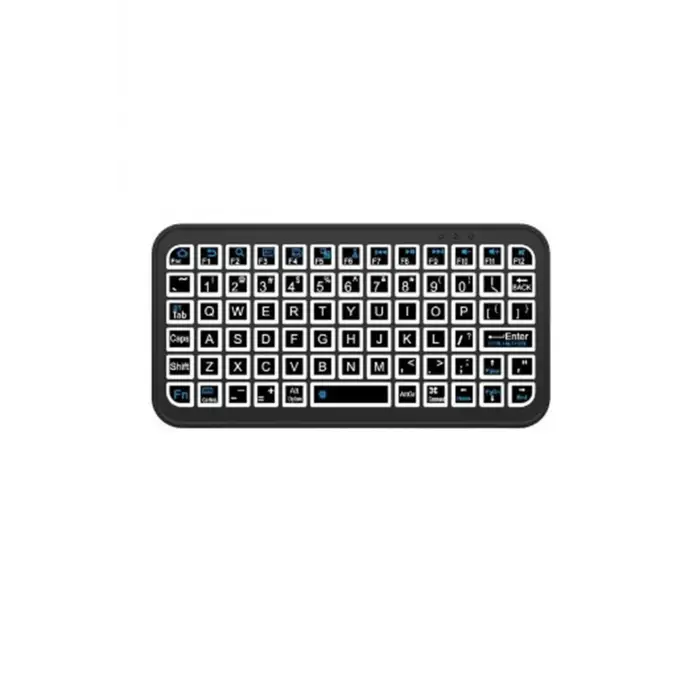 Mini Klavye Smarttv Işıklı Bluetooth Kablosuz Televizyon Ps3 Dizüstü Tabletler Ve Telefonlar İçin