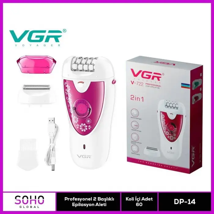Profesyonel 2 Başlıklı Epilasyon Cihazı