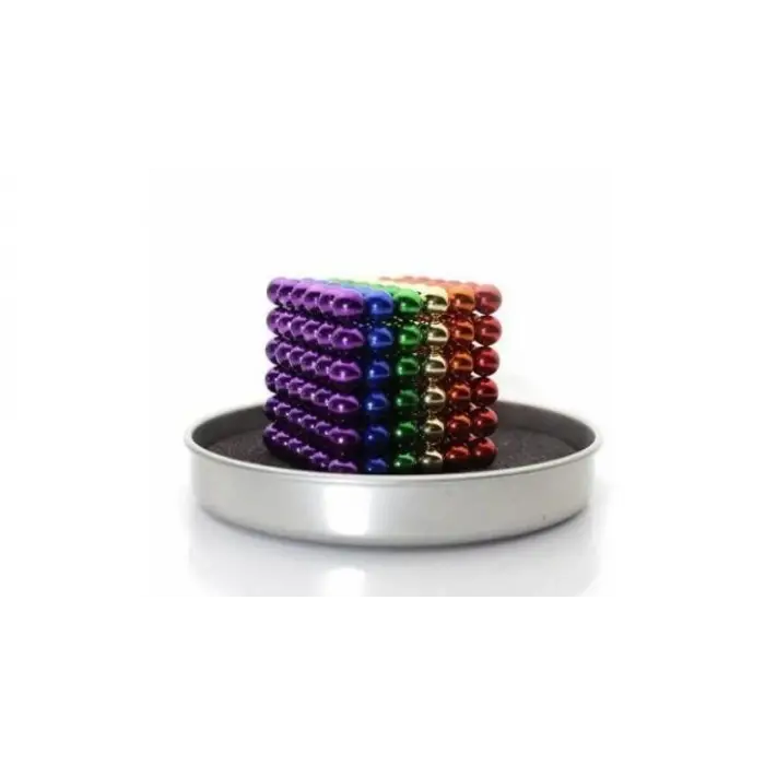 Renkli 216 Mıknatıs Neocube Mıknatıs 5mm Neodyum