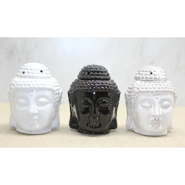 Seramik Buda Büstü Buhurdanlık Alk4447
