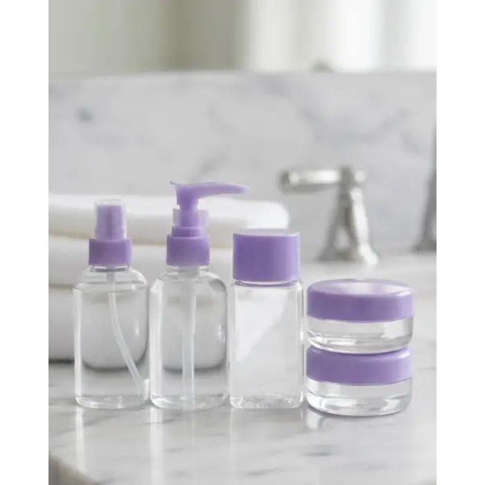 Seyahat İçin 5’li Şeffaf Kozmetik Şişe Seti 30 ml