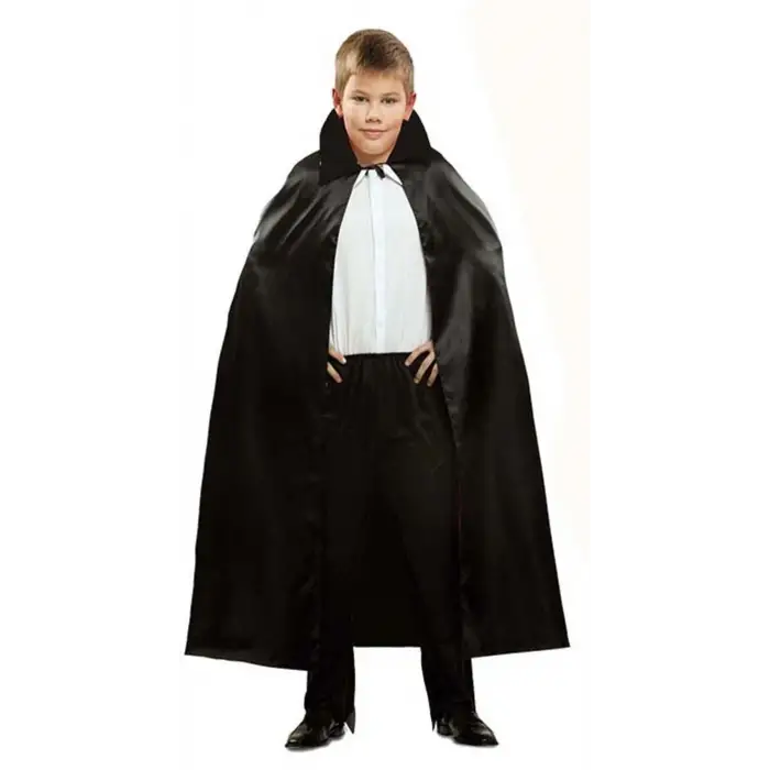 Siyah Renk Yakalı Halloween Pelerini 90 cm (5047)