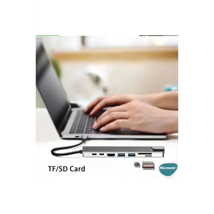 Type-c To Hdtv Multifunction Adapter 8 Port Kablo