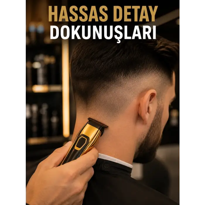 USB Type-C Şarjlı Çok Fonksiyonlu Saç ve Sakal Düzeltme Makinesi