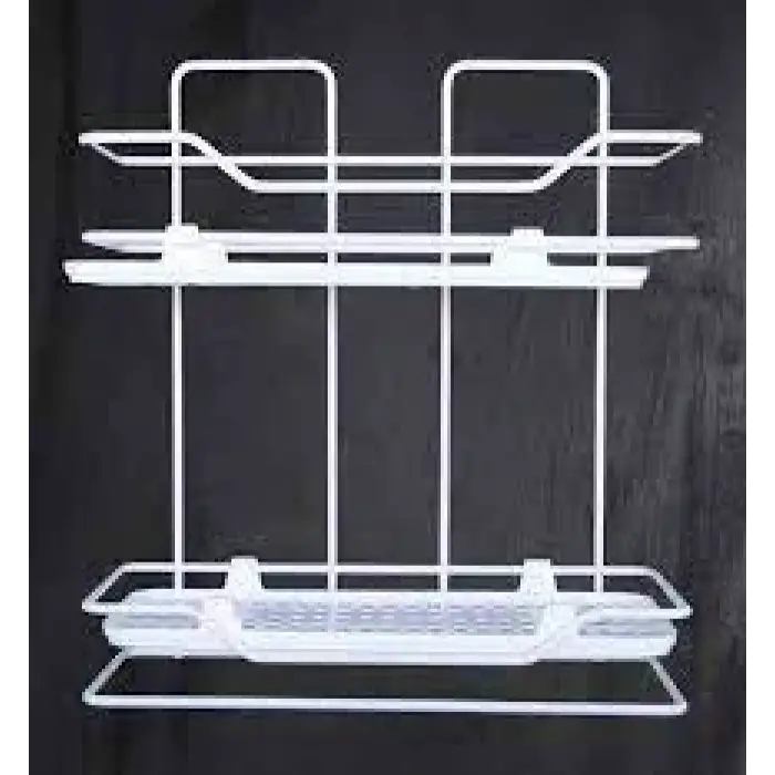 ZAMBAK 2Lİ RAF SİYAH BEYAZ (5047)