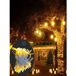 10m 100 Led Ip65 Dış Mekan Led Işık Beyaz Kablo