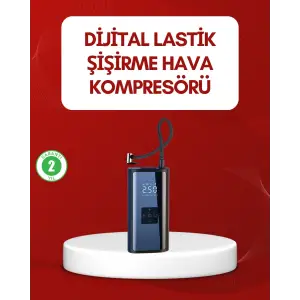 12V Uyumlu Çok İşlevli Akıllı Araç Lastik Pompası