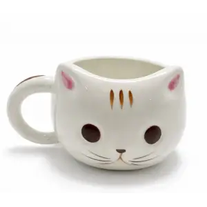 3d Kedi Tasarımlı Kabartmalı Kupa Bardak Alk5030