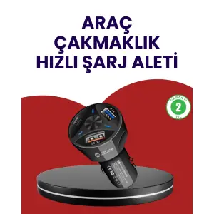 55W PD ve Quick Charge 3.0 Destekli Polygold Araç Şarj Adaptörü