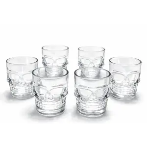 6lı Kurukafa Cam Shot Bardağı Alk2151