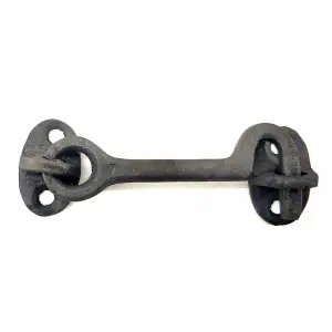 Antika Tarz Dekoratif Pirinç Çengeli - 8,5cm, Oksit