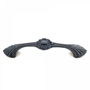 Antika Tarz Dekoratif Pirinç Göz Mobilya Kulbu - 21x127 Mm, Oksit