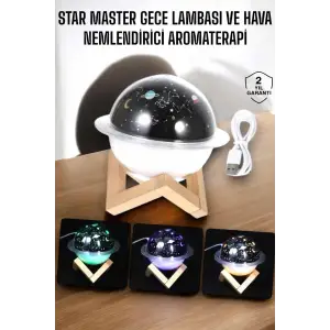 Aromaterapi Hava Nemlendirici Masa ve Gece Lambası