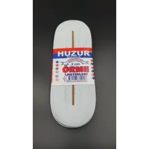 BEYAZ - 2CM PAÇA LASTİK YASSI GENİŞ 10MT (5047)
