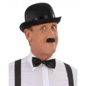 Charlie Chaplin Stil Yetişkin Şapkası – Siyah Melon Parti Şapkası