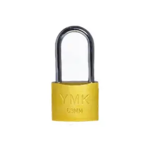 Eko Sarı Boyalı Uzun Kancalı Asma Kilit 63mm