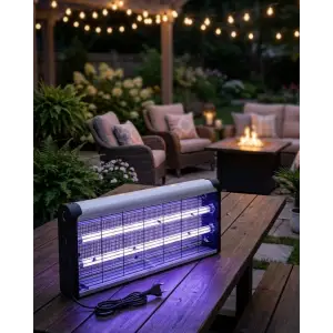 Ev Balkon Mutfak İçin Elektrikli Sinek Savar 10W UV Işıklı Lamba