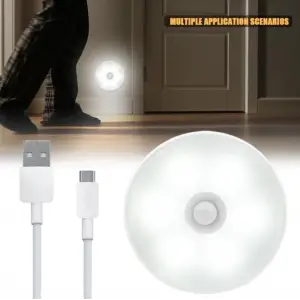Hareket Sensörlü Usb Şarjlı Led Işık Lamba
