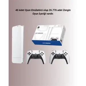 HDMI Çıkışlı Çift Kablosuz Kollu Retro Game Stick – M15