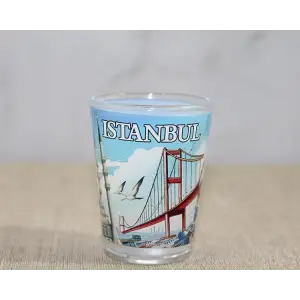 İstanbul Temalı Cam Shot Bardak Alk4357