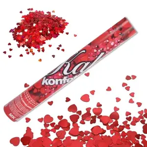 KONFETİ GÜLLÜ KALPLİ 30CM. (5047)