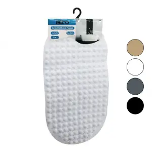 OVAL - PLASTİK KABARTMA TOP DESENLİ - RENKLİ 63PCS VANTUZLU KAYDIRMAZ BANYO - KÜVET PASPASI 34X65CM (5047)