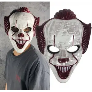 Plastik Joker Maskesi Killer Palyaço Maskesi (5047)