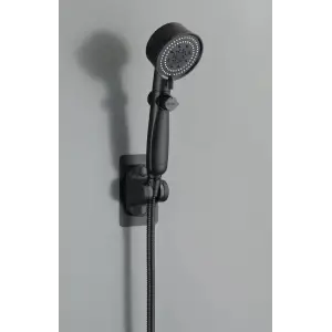 ROYAL SİYAH PERVANELİ KADEMELİ STOPLU  DUŞ BAŞLIK (5047)