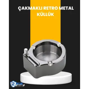 Yuvarlak Çakmaklı Küllük Dayanıklı Metal Yapı