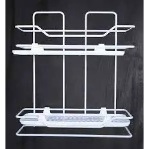 ZAMBAK 2Lİ RAF SİYAH BEYAZ (5047)