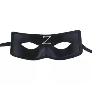 Zorro Maskesi Arkadan Lastikli Z Baskılı (5047)