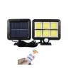 120 Cob Led Solar Panelli 3 Modlu Duvar Lambası Uzaktan Kumandalı Mz-302k