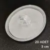 20 Adet Şeffaf Yuvarlak 3 Cm Çaplı Güçlü Disk Yapışkanlar (5047)