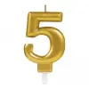 5 Rakam Mum Gold Renk (5047)