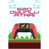 520 Retro Oyunlu El Konsolu Atari Oyun Konsolu Taşınabilir