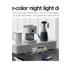 5’li Akım Korumalı Priz 2500w | 2 Usb + 2 Type-c Hızlı Şarj | Led Gece Lambalı | Dokunmatik Beyaz