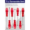 7li Tornavida Seti (4  Düz Tornavida 3  Yıldız Tornavida)