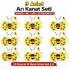 9’lu Arı Kostüm Seti – Kanat Taç Asa