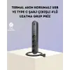 Akım Korumalı Çoklu Priz 4’lü 2 USB 1 Type-C 2500W Güçlü Tasarım